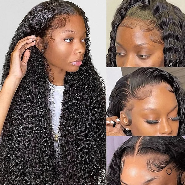 Curly Hair 5x5 HD Lace Closure Wig Real Human Hair Wigs Natural Hairline