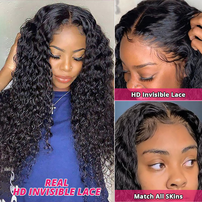 30Inch Deep Curly Wave Human Hair