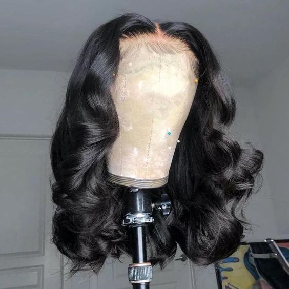 Short Bob Wig Loose Body Wave Human Hair Lace Wigs