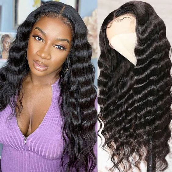 Loose Deep Wave Wigs 13x4 Lace Front Wig HD Lace Frontal Wig Human Hair Wigs
