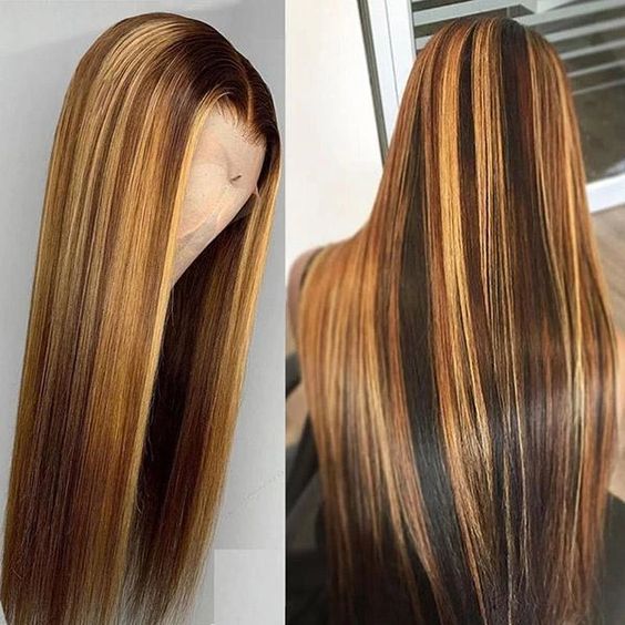 honey blonde highlight wigs
