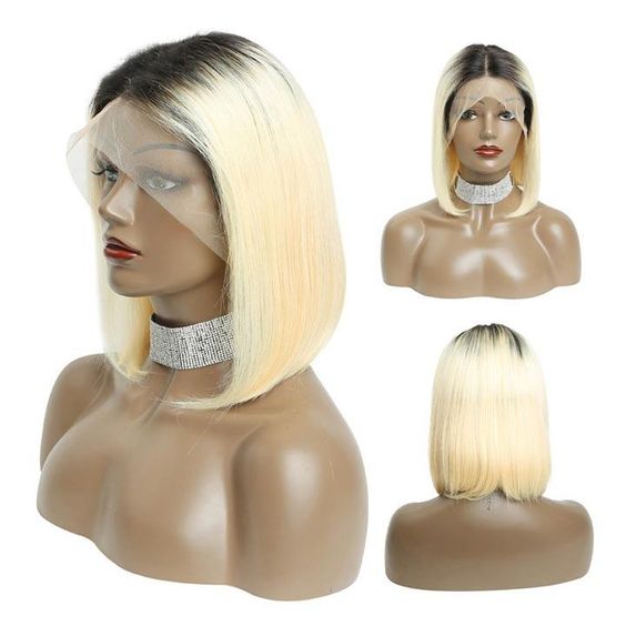 613 Bob Wig Honey Blonde Lace Front Wig 13x4 Lace Front Short Bob Wig