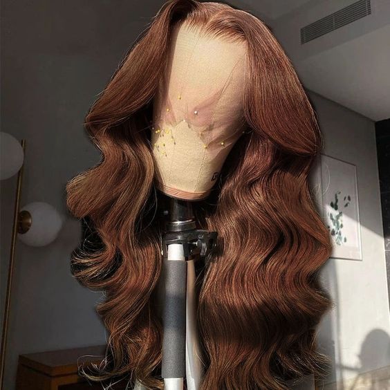 Dark Brown Hair 13x4 Lace Front Wig Transparent Lace Human Hair Wigs 180% Density