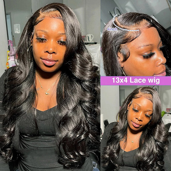 Body Wave Human Hair Wig HD 13x4 Glueless Lace Front Wigs Brazilian Virgin Remy Human Hair Wigs