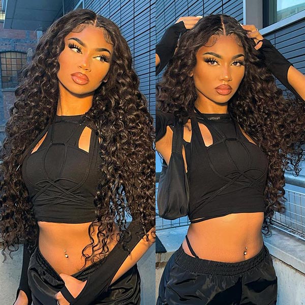 HD Undetectable Invisible 4x4 Lace Closure Wig Loose Deep Wave Glueless Human Hair Wigs