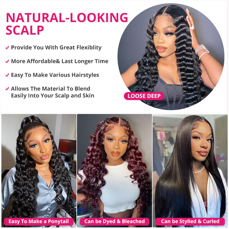 Real Hd Lace Frontal Wig Loose Deep Brazilian Wigs Human Hair