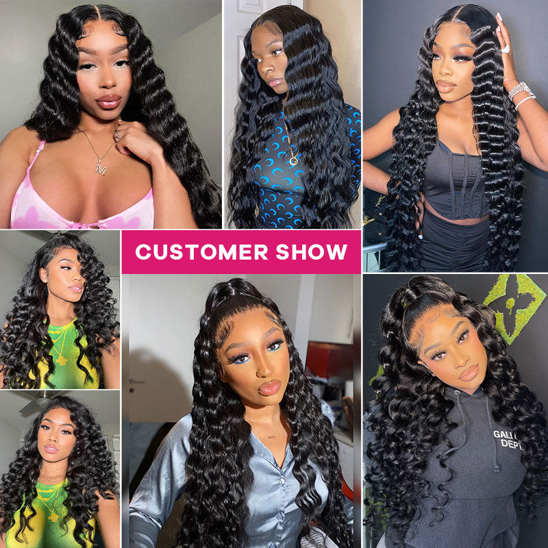 Loose Deep Brazilian Wigs Human Hair 13x4 Invisible Swiss Lace Wig