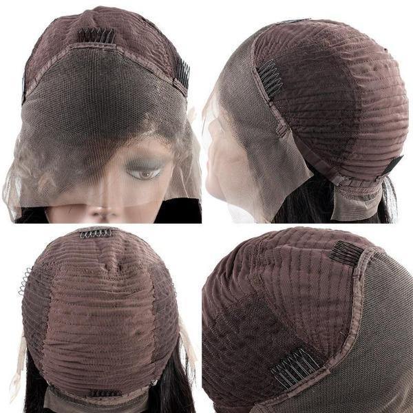straight hair transparent lace wig