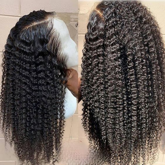 cheap curly hair lace front wigs