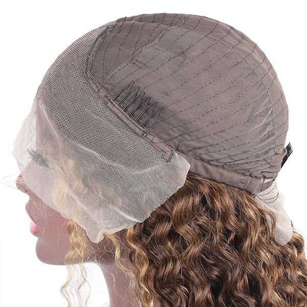 Curly Hair Wigs Highlights Wigs 13x4 Lace Front Wig - UWigs