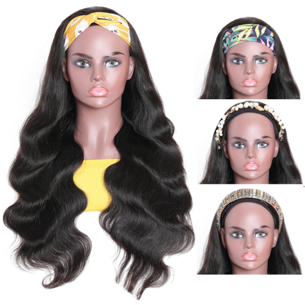 uwigs body wave hair headband human hair wigs