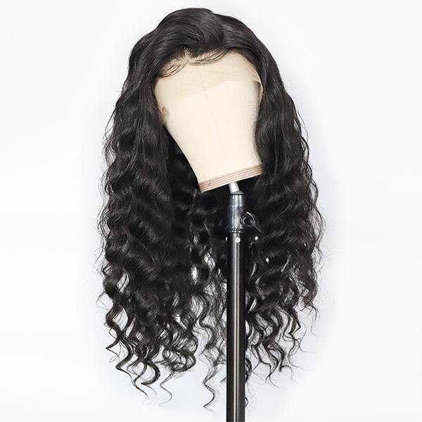 Loose Deep Wave Hair Wig HD Transparent Lace Front Wig T Part Wigs