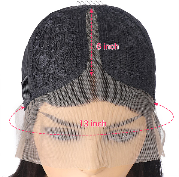 uwigs Deep Wave Hair Wig HD Transparent Lace Front Wig T Part Wigs