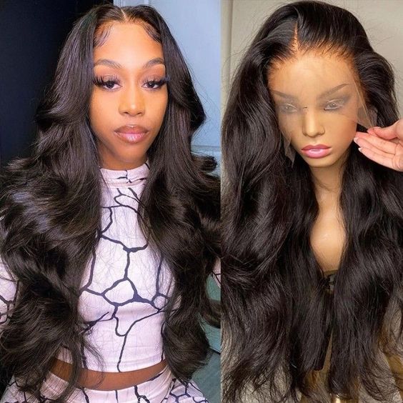 long body wave lace front wig