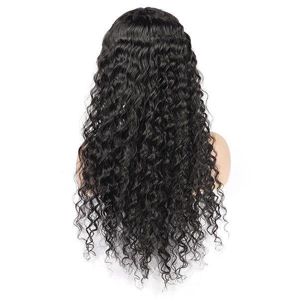 Deep Wave Hair Wig HD Transparent Lace Front Wig T Part Wigs