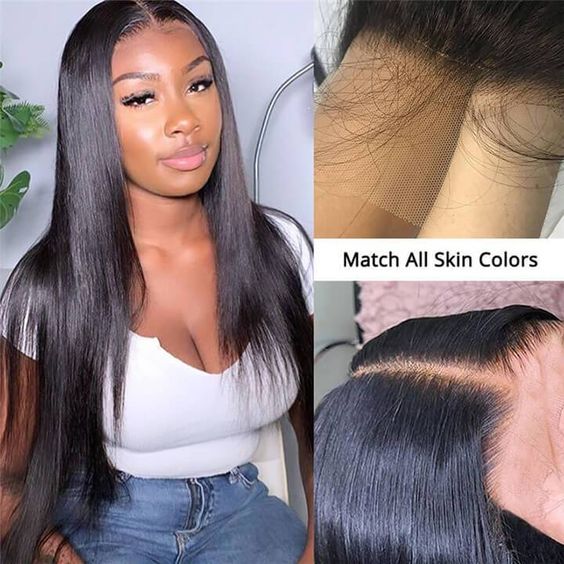 transparent lace closure wigs for women