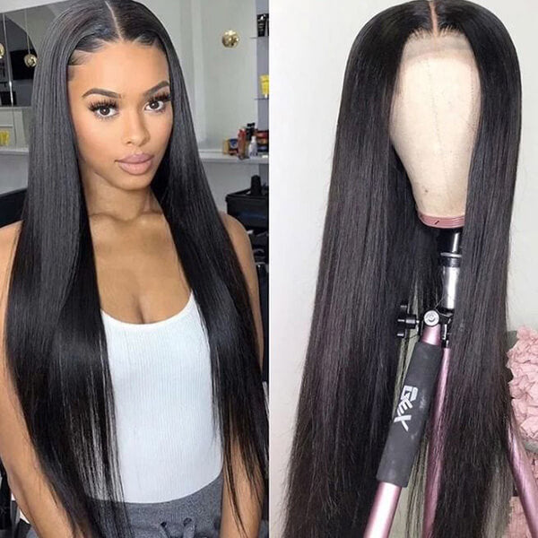 bone straight hair lace wig
