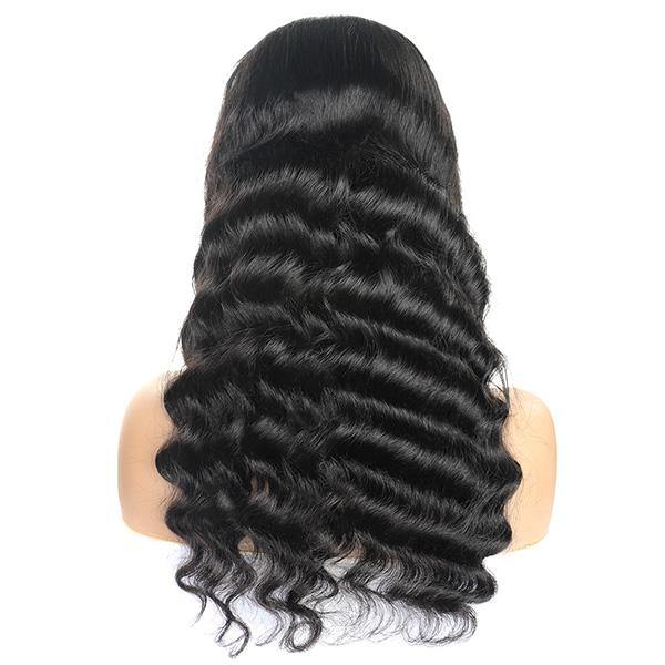Uwigs Loose Deep Hair Wig 4*4 Lace Front Wig 10A Virgin Human Hair Wigs