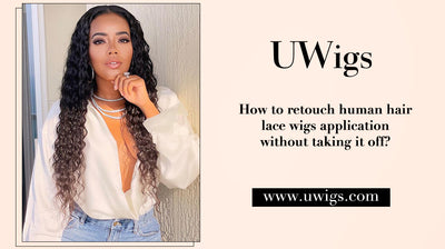 How to retouch human hair lace wigs application without taking it off?