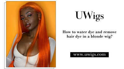 How to water dye and remove hair dye in a blonde wig?