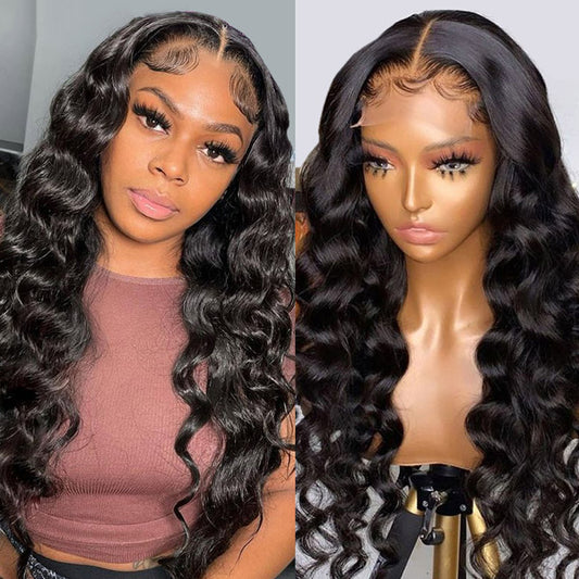 5x5 HD Lace Closure Wig Loose Deep Wave Human Hair Invisible Lace Wig