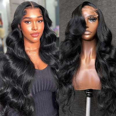 Body Wave Lace Closure Wig 5x5 HD lace Wig 200 High Density Wig with Baby Hair