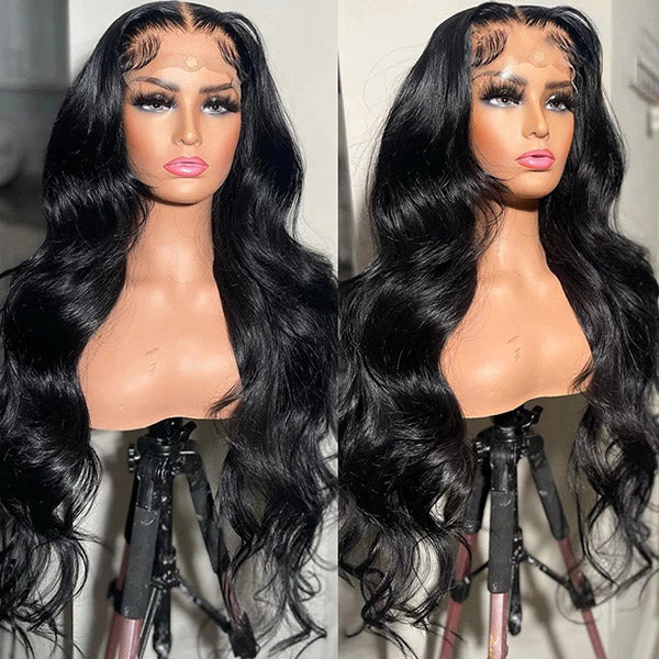 Body Wave Lace Closure Wig 5x5 HD lace Wig 200 High Density Wig with Baby Hair