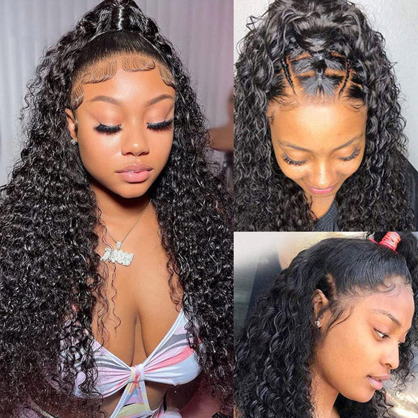 Curly Hair 5x5 HD Lace Closure Wig Real Human Hair Wigs Natural Hairline