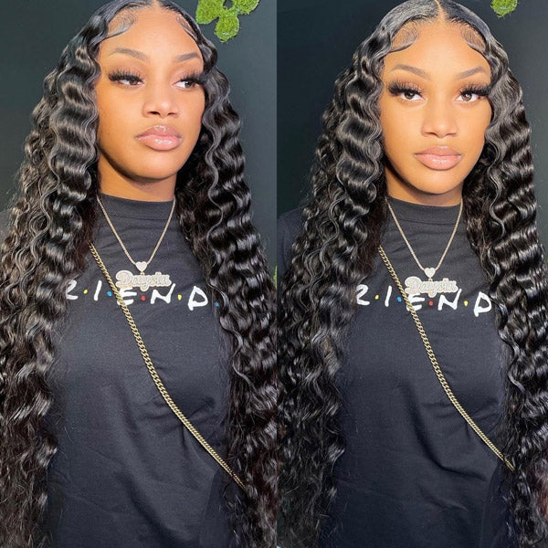 5x5 HD Lace Closure Wig Loose Deep Wave Human Hair Invisible Lace Wig