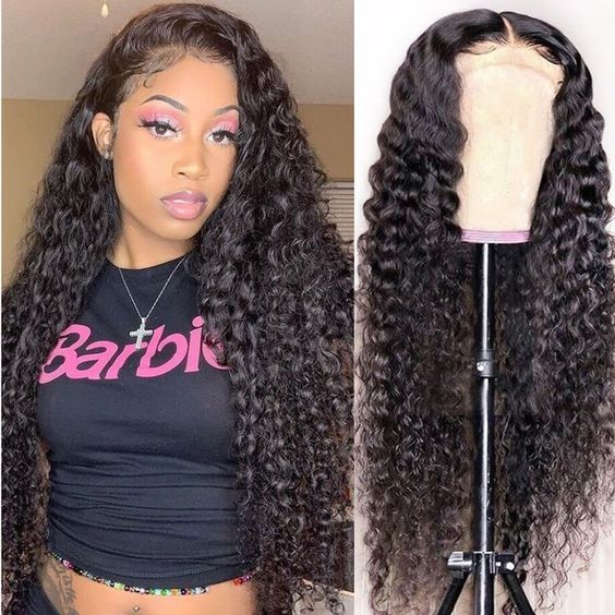 deep part lace front wig human hair