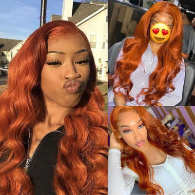 cooper red hair lace front wigs