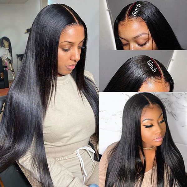 Straight Hair 13x6 Lace Front Human Hair Wigs HD Lace Wig