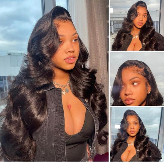 40 Inches 13x4 Lace Front Wigs Body Wave High Density Human Hair Wigs for Women