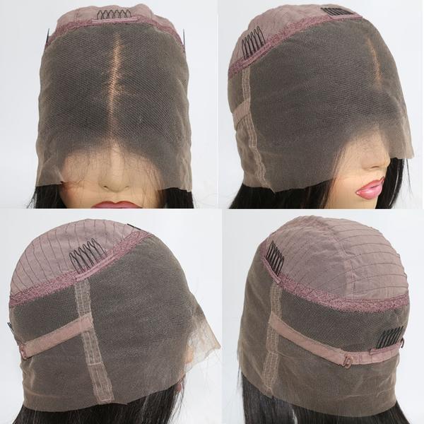 360 Lace Wig Straight Hair Lace Front Wigs Transparent Human Hair Wigs - UWigs
