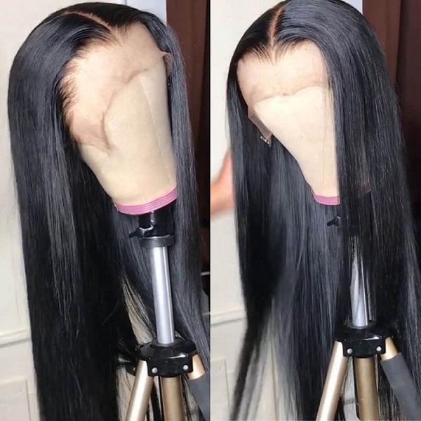 360 Lace Wig Straight Hair Lace Front Wigs Transparent Human Hair Wigs - UWigs