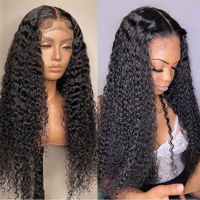 curly hair style glueless lace human hair wig
