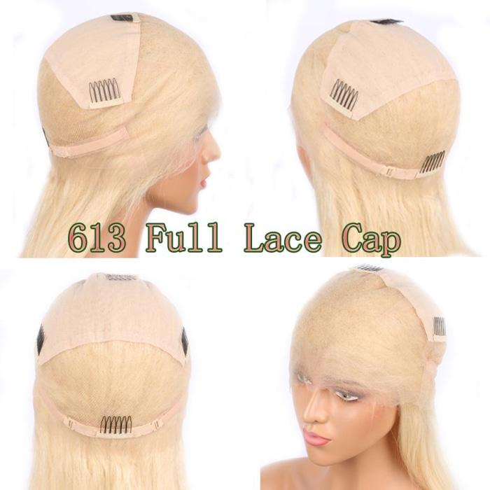 613 Full Lace Wig Blonde Human Hair Wigs Brazilian Hair Full Lace Human Hair Wigs