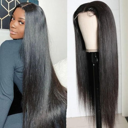Full Lace Wigs Straight Human Hair Wig 250% Density Transparent Lace 13x4 Lace Front Wigs