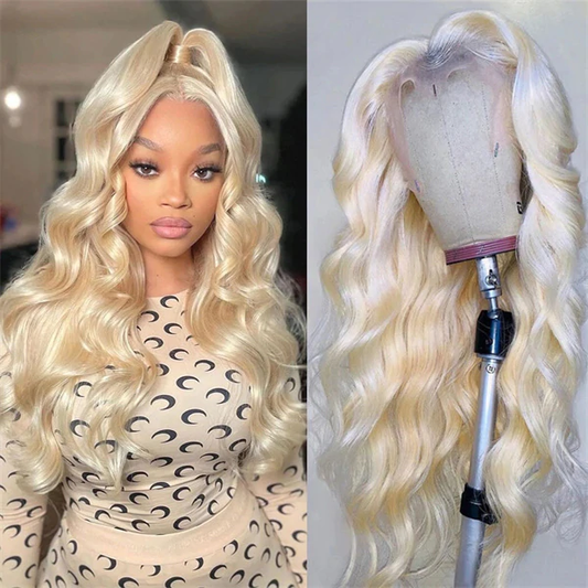 40 Inch 613 Blonde Human Hair Wig 13x4 Lace Front Wig 613 Blonde Body Wave Wig