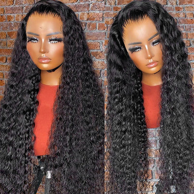13x4 Water Wave HD Glueless Lace Front Wig For Black Women Brazilian Wet and Wave Human Hair Wig