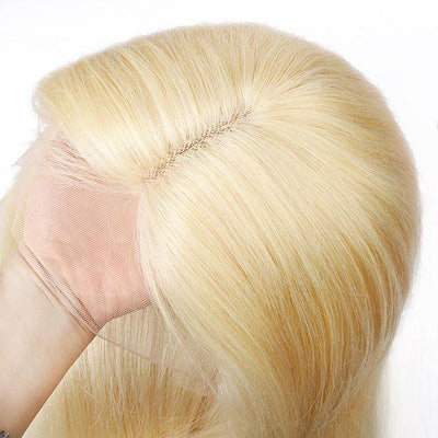 Transparent Lace Wig 613 Blonde Color Body Wave Hair Lace Front Wig T Part Wig
