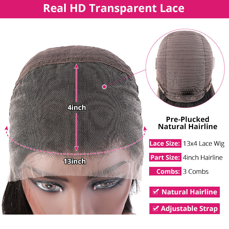 13×4 Wig Invisible Swiss Lace Cap