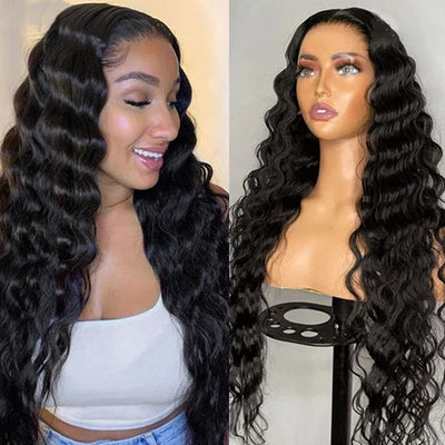Undetectable Invisible 4x4 HD Lace Closure Wig Loose Deep Wave Glueless Human Hair Wigs
