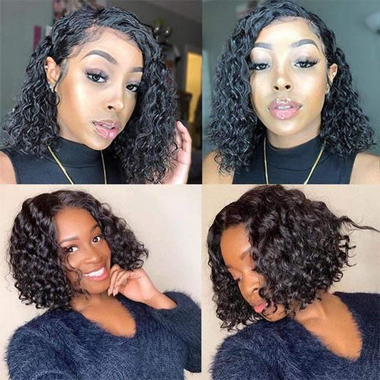 Uwigs Deep Bob Lace Front Wigs 150% Density