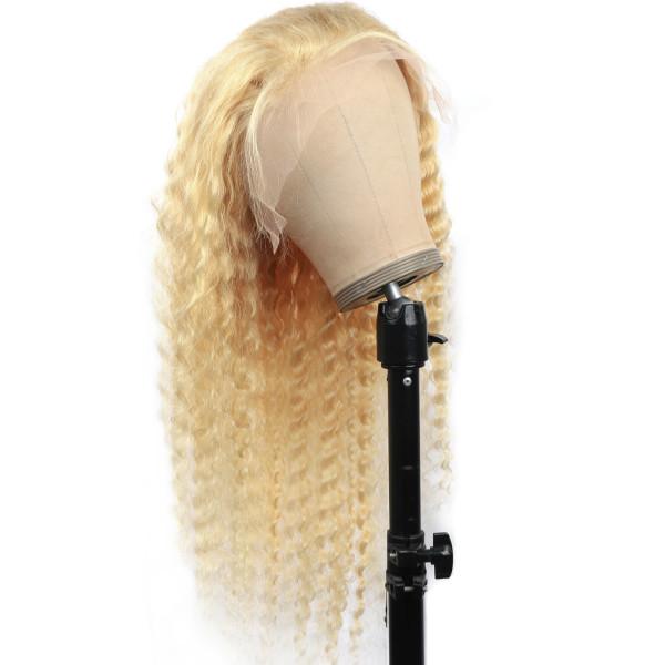 Blonde Hair HD Lace Wig Deep Wave Hair 13x4 Lace Front Wig - UWigs