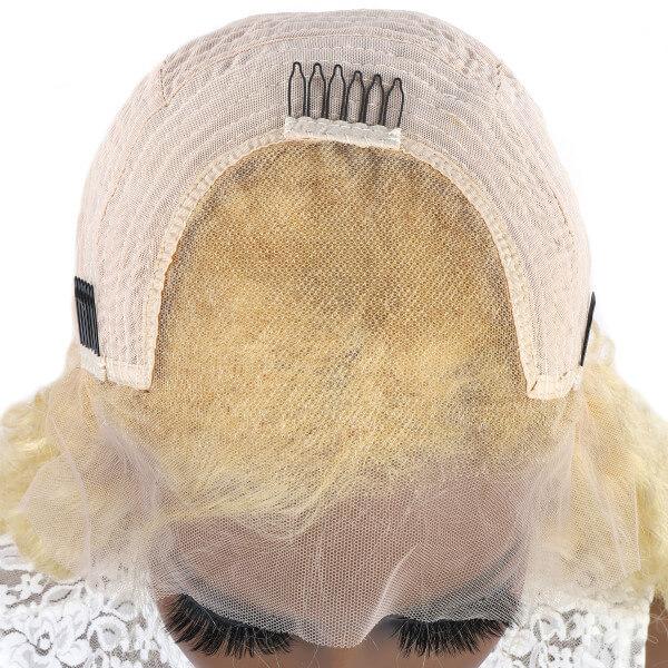 Blonde Hair HD Lace Wig Deep Wave Hair 13x4 Lace Front Wig - UWigs