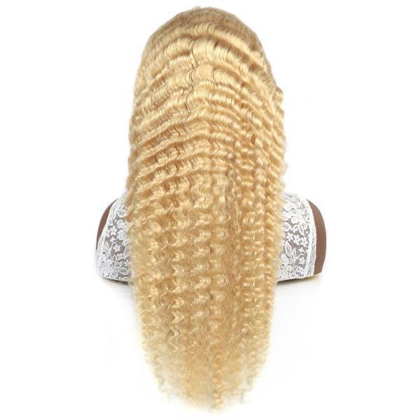 Blonde Hair HD Lace Wig Deep Wave Hair 13x4 Lace Front Wig - UWigs