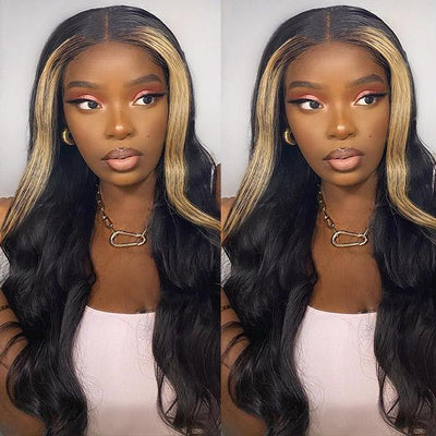 Body Wave 13x4 Lace Front Wig Highlights Hair TL27 Lace Wig - UWigs