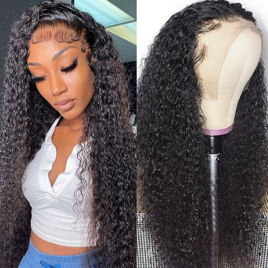 deep curly lace front wig