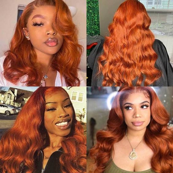 ginger human hair wigs